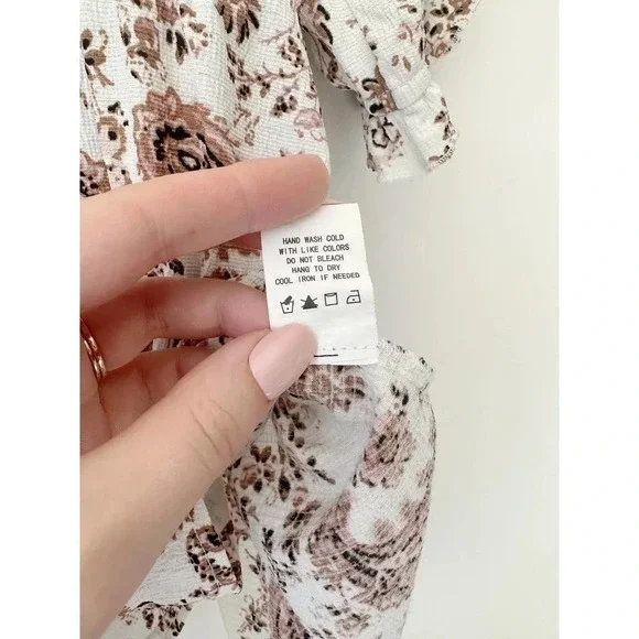 Nordtrom Meloday Paisley Print Puff Sleeve Top with Smocking - Picture 6 of 10